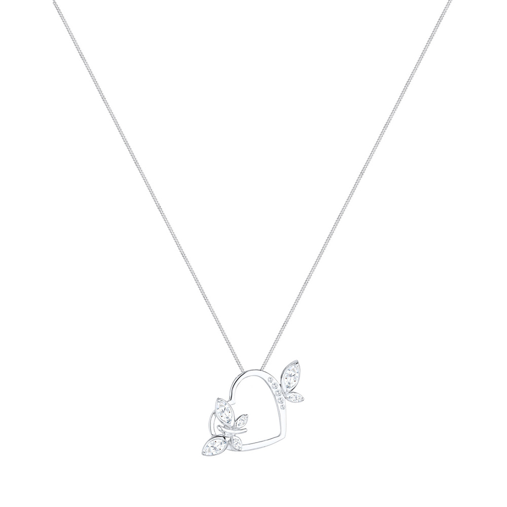 Elli Elli Collier Herz Schmetterling Zirkonia 925 Silber Pretty collier