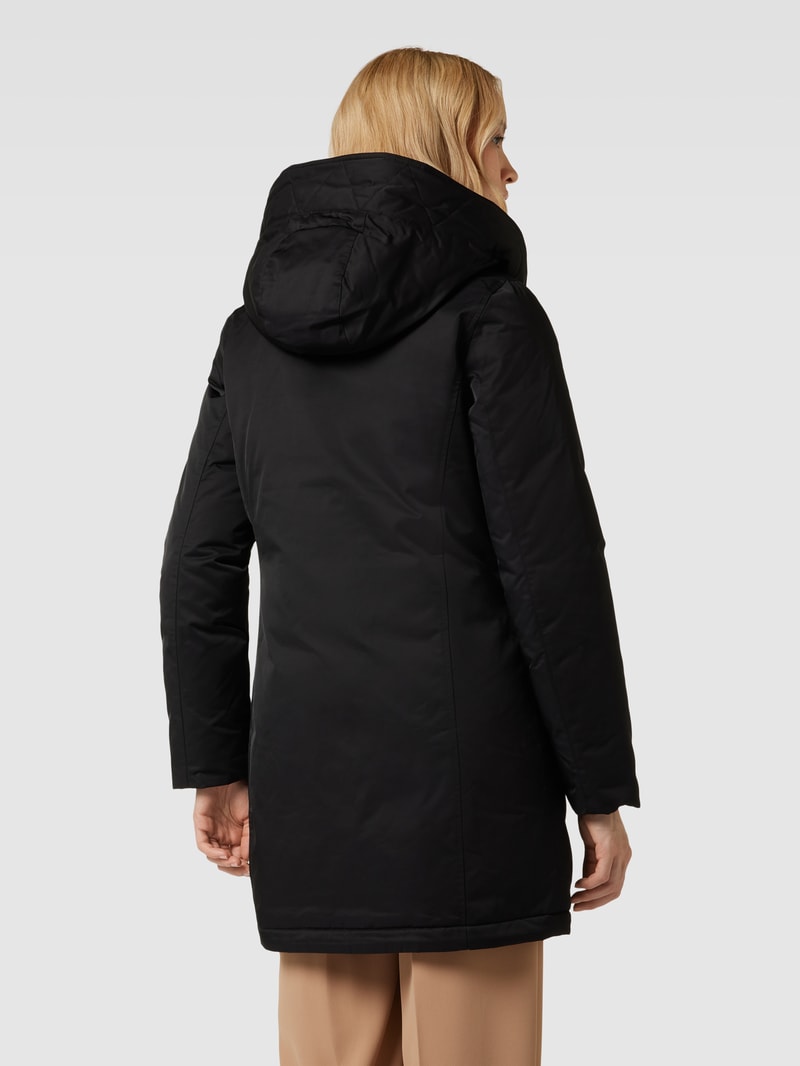 Funktionsjacke mit Kapuze in schwarz