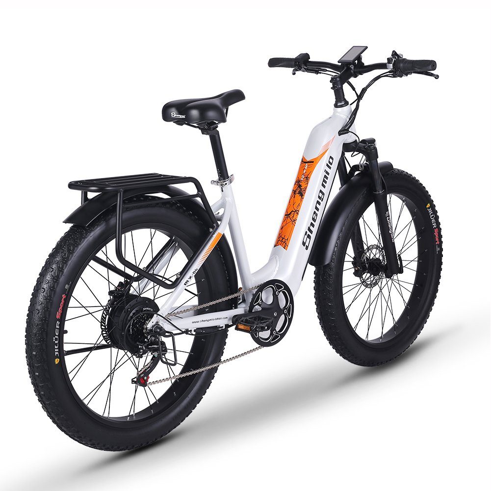 Shengmilo E-Bike Elektrofahrrad 26 Zoll E-Mountainbike mit 26X3.0
