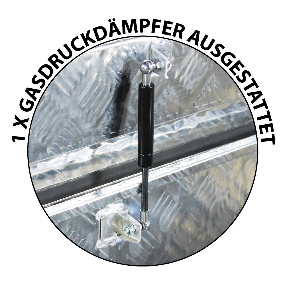 Trucky Allzweckkiste Truckbox Werkzeugbox Werkzeugkiste Anhängerbox D080 Deichselbox Alumium Trucky