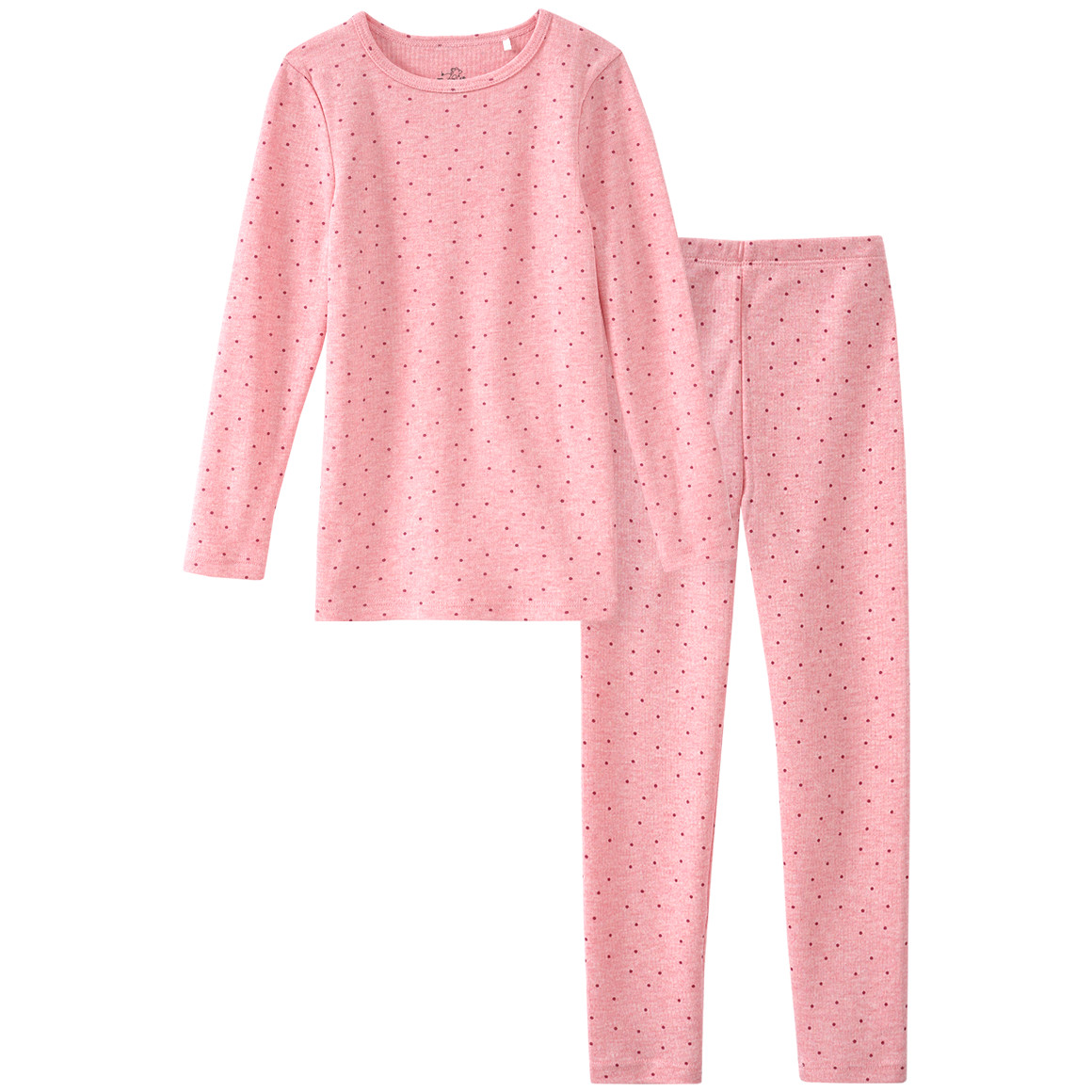 Mädchen Thermo-Unterwäsche-Set mit Pünktchen