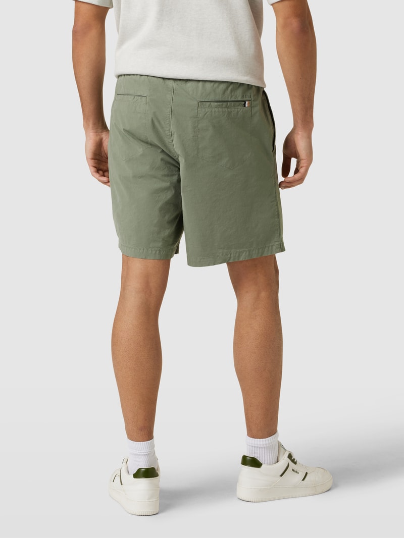 Shorts mit elastischem Bund Modell 'Karlos' in lindgrün