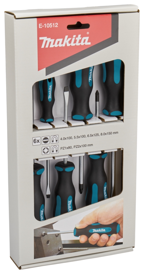 Accesorios Makita E-10512 Juego de destornilladores de 6 piezas