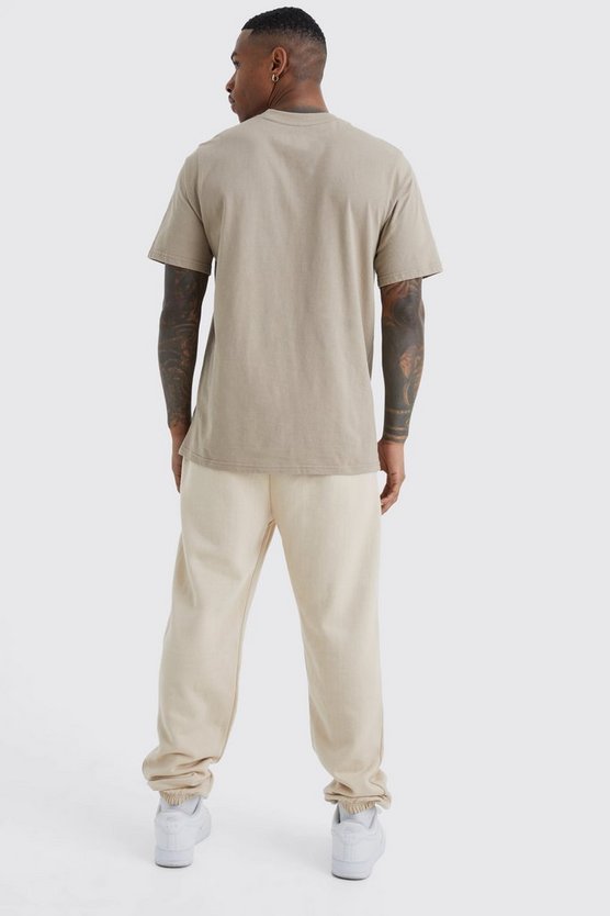 Oversize Jogginghose mit Pour Homme Print