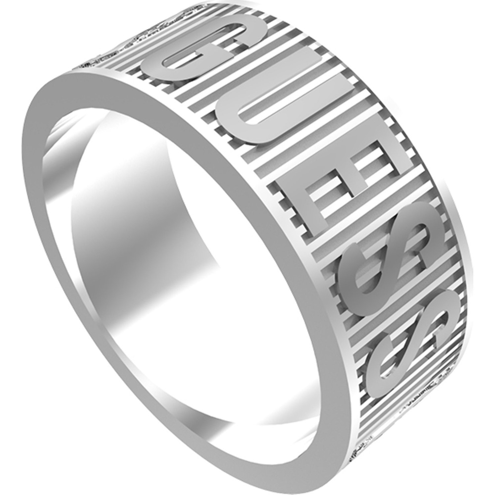 Guess Bague pour hommes Acier inoxydable argent Bague
