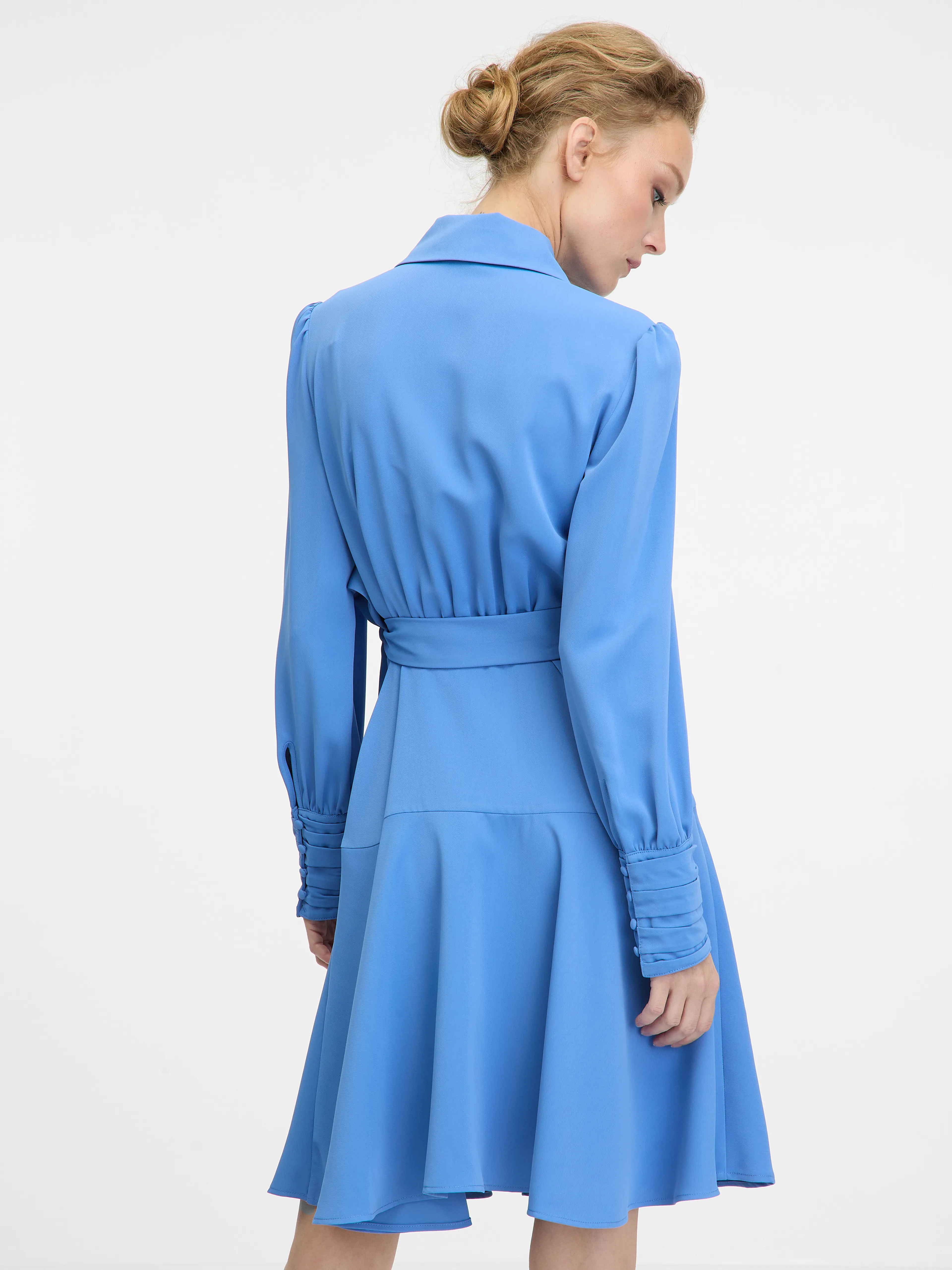 Blaues knielanges Kleid ORSAY