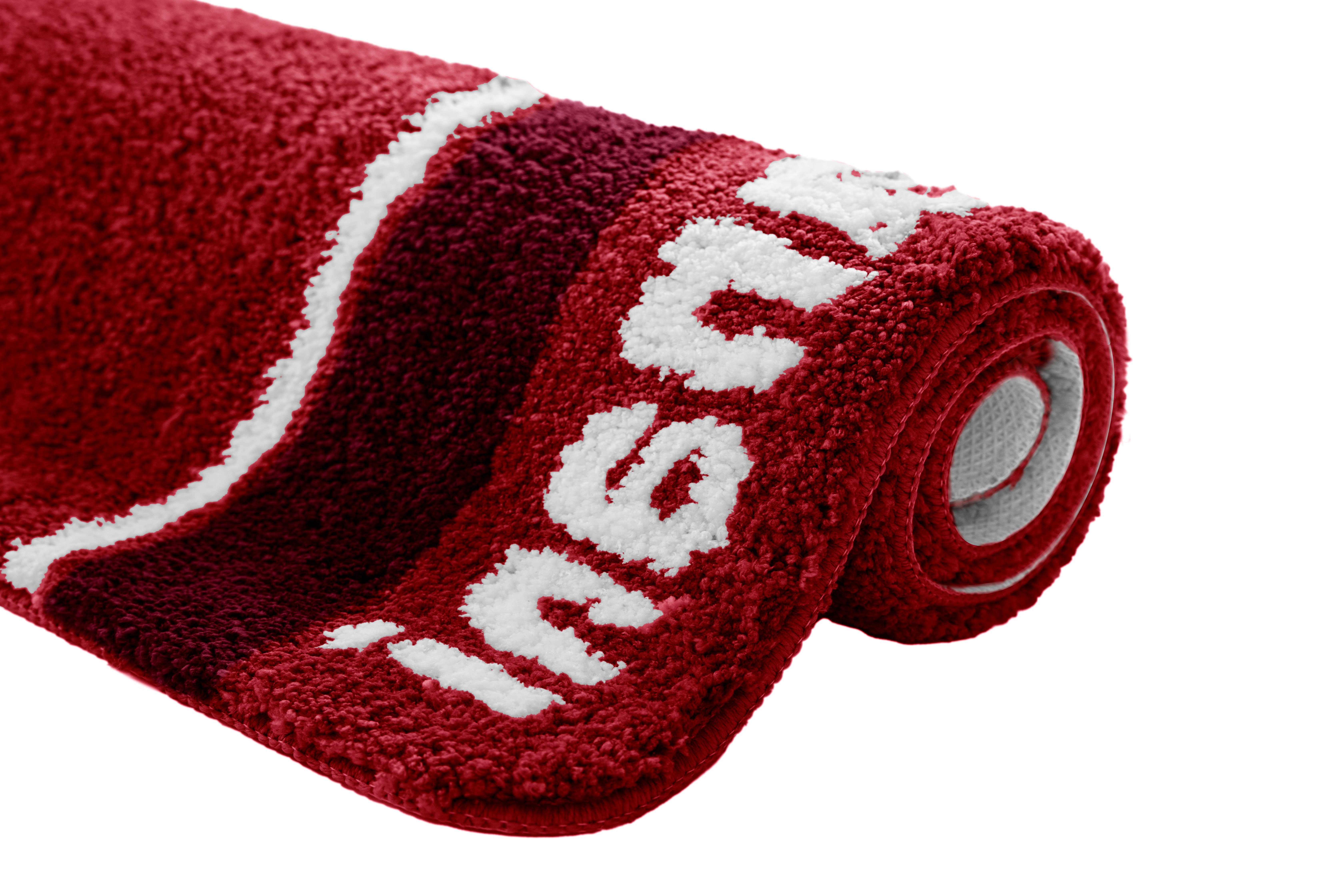 Badematte Maja Bruno Banani, Höhe 20 mm, rutschhemmend beschichtet, fußbodenheizungsgeeignet, schnell trocknend, strapazierfähig, Polyester, rechteckig, weiche Haptik, mit Logo, Badematten auch als 3 teiliges Set erhältlich