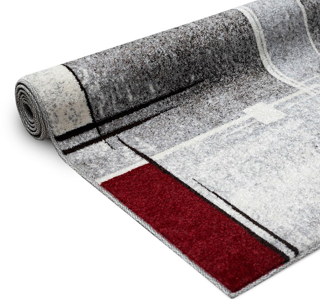 Teppich Deblin, my home, rechteckig, Höhe: 9 mm, weicher Flor, Kurzflor, Karo-Design, modern, geometrisches Muster