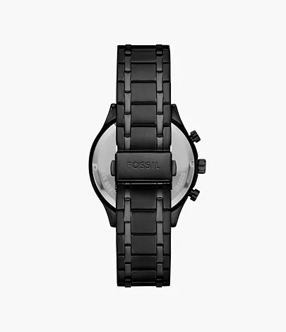 Fossil Outlet Uhr Fenmore Multifunktionswerk Edelstahl schwarz