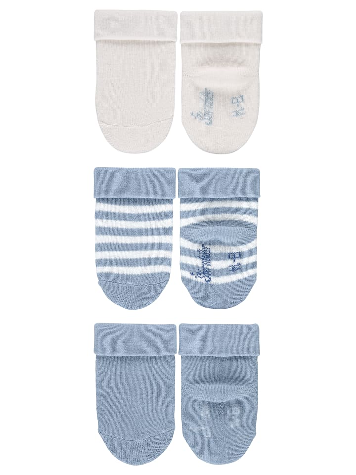 Sterntaler GOTS Baby Socken 3er-Pack Ringel in blaugrau günstig kaufen