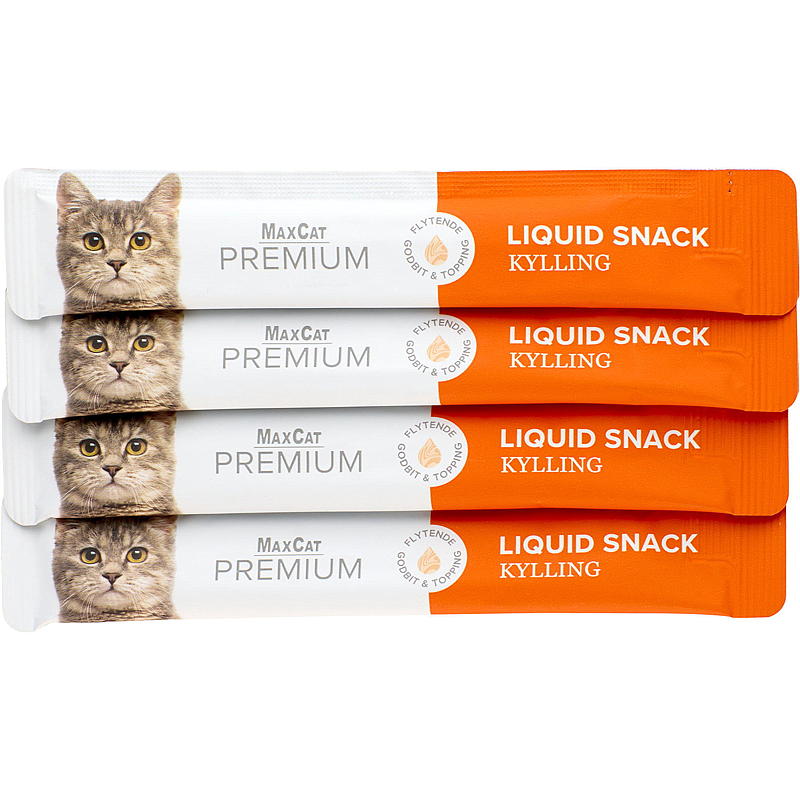 MaxCat Kattesnacks 4x14 g Kylling liquid MaxCat