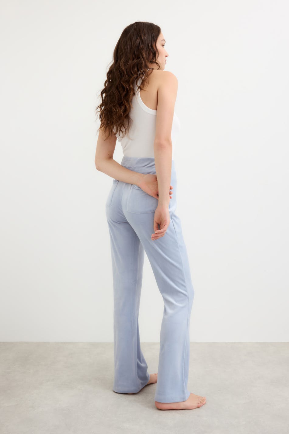 Velour trousers