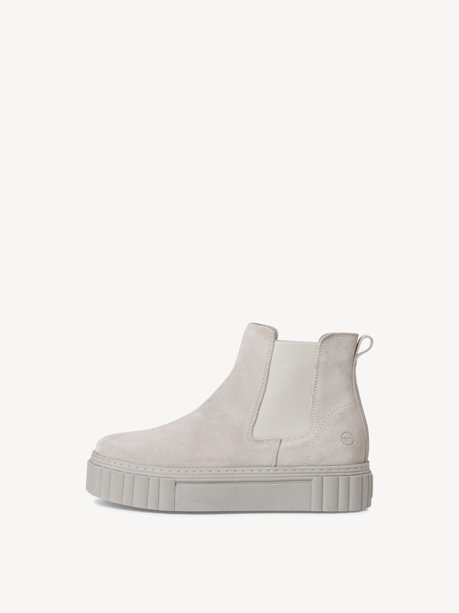 Bottine Chelsea en cuir - gris