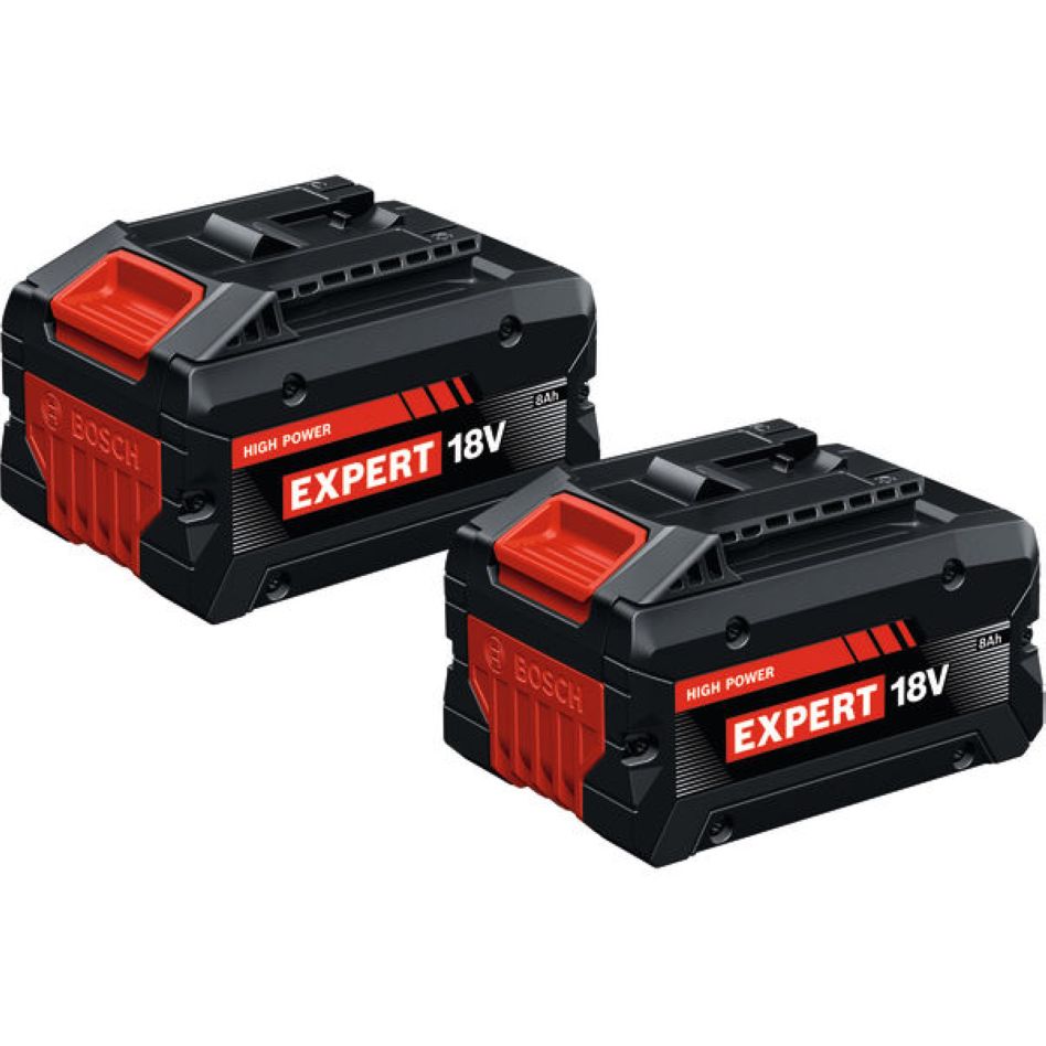 Accessoires Bosch bleus 1600A0373D Batterie EXBA18V-80 (2 batteries EXBA18V-80 incluses dans la boîte)