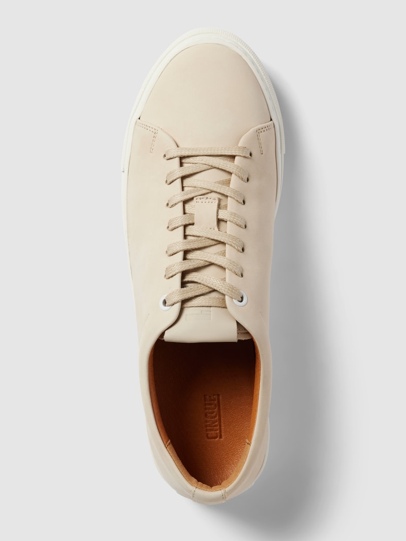 Sneaker mit Schnürverschluss Modell 'LAURO' in beige