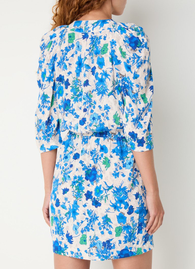 Zadig&Voltaire Ruz crepe mini tunic dress with floral print