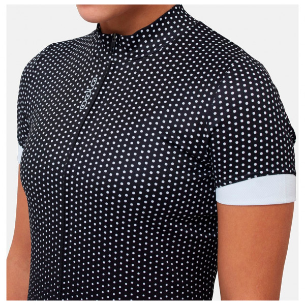 Odlo - Women's T-Shirt S/U Collar S/S FZ Essential Print - Radtrikot
