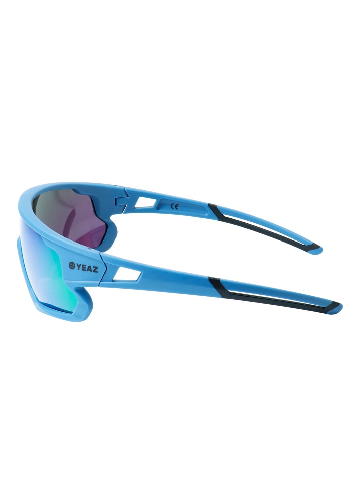 YEAZ SUNRISE Sport-Sonnenbrille Cyan Blue/Green in grün günstig kaufen onesize