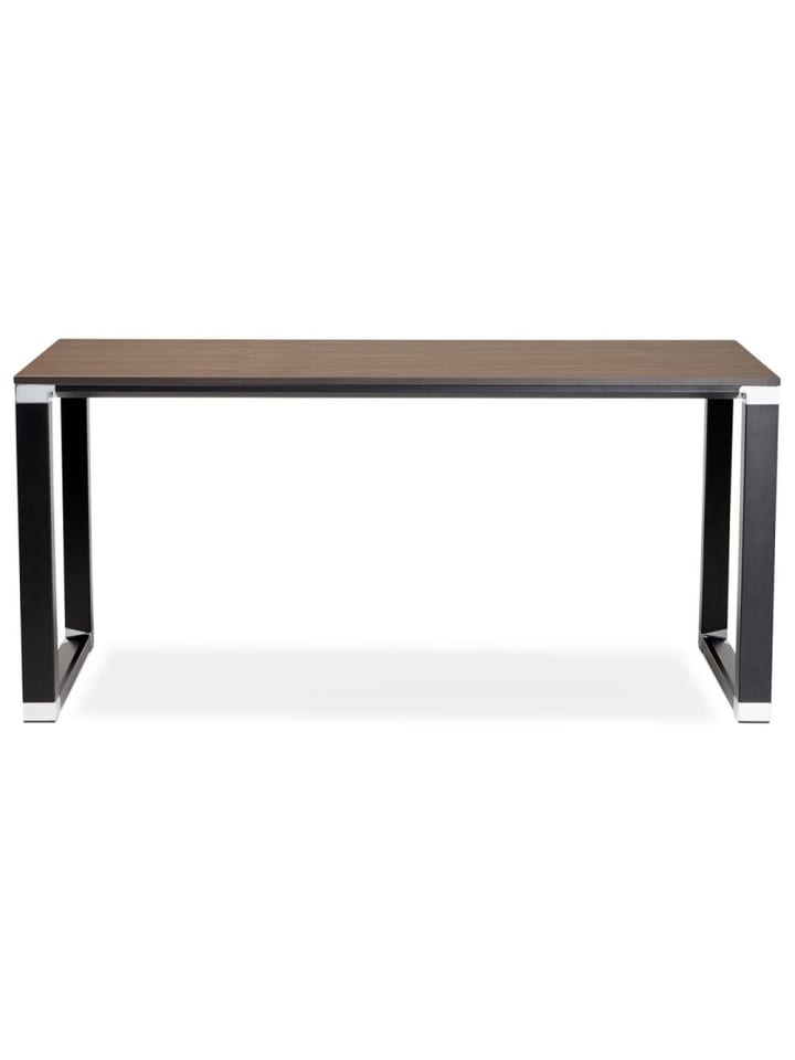 KADIMA DESIGN Schreibtisch 160x80 cm pflegeleicht zeitlos, Holz & Metall in Braun-Schwarz günstig kaufen