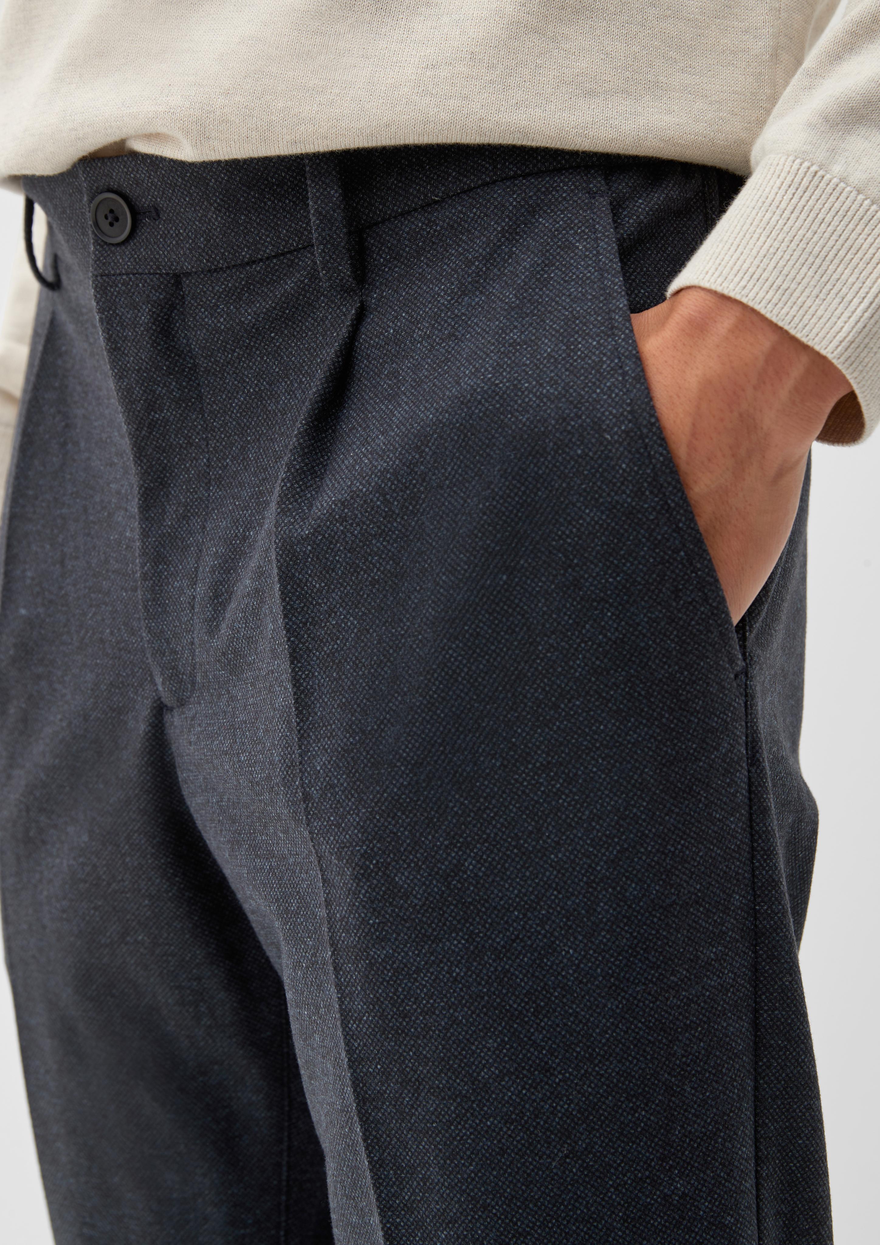 Slim: Bundfaltenhose aus Jersey  2120643-59A1