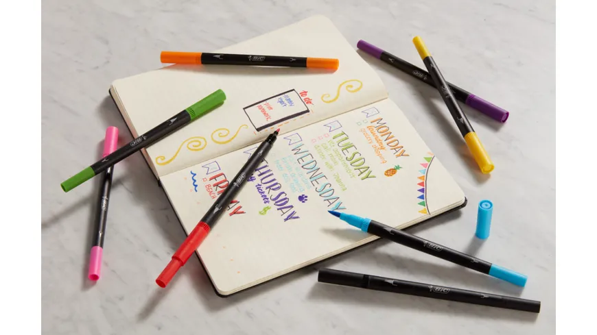 BIC Intensity Pastell Filzstifte 6er Etui