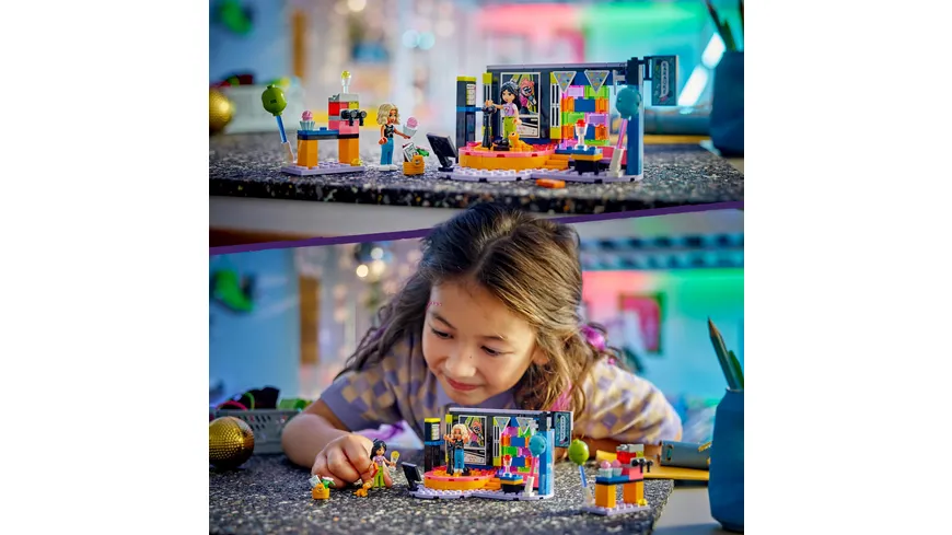 LEGO Friends 42610 Karaoke-Party, Musik-Spielzeug für Mädchen und Jungen