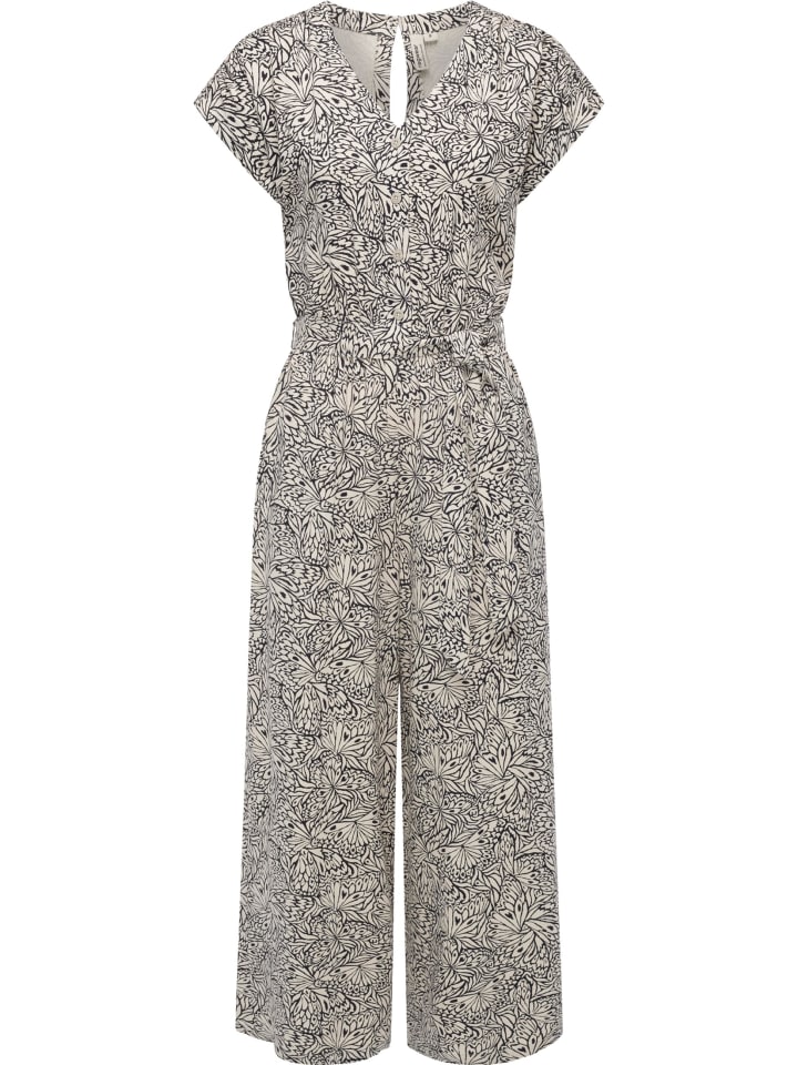ragwear Jumpsuit Glina Print in Ecru günstig kaufen