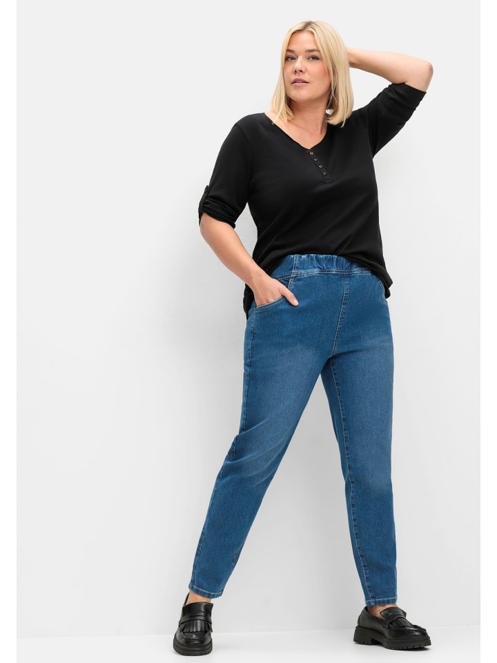 sheego Jeggings in blue Denim günstig kaufen