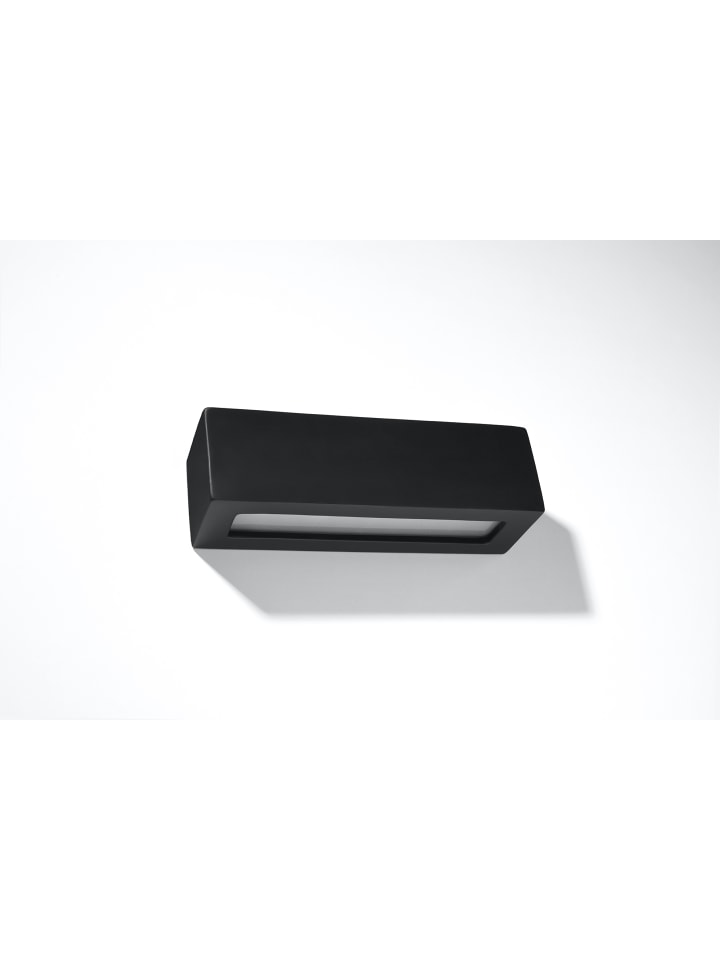 Nice Lamps Wandleuchte Keramik VEGA in Schwarz rechteckig moderne Lampe E27 LED NICE LAMPS günstig kaufen onesize