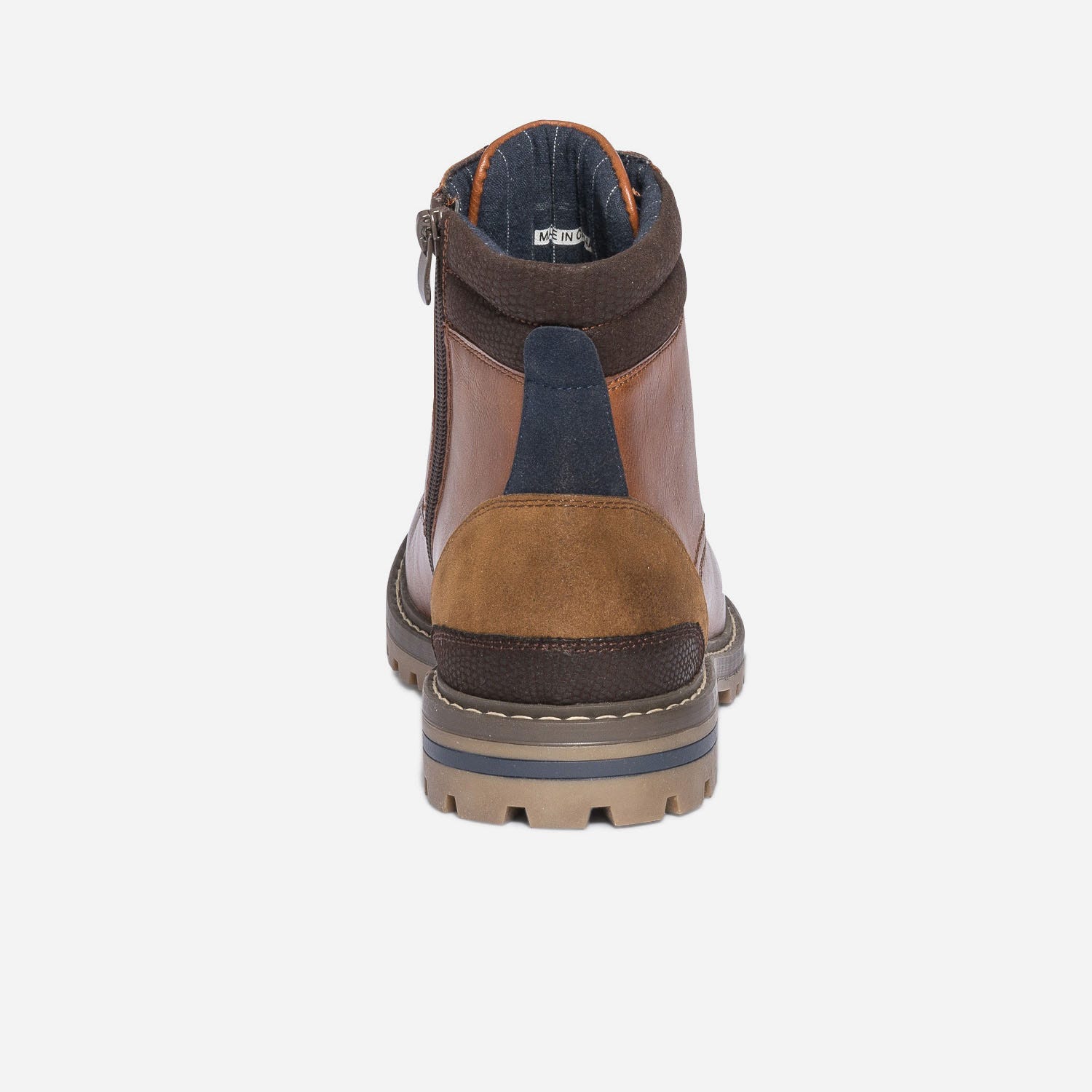 Boots à lacet cognac