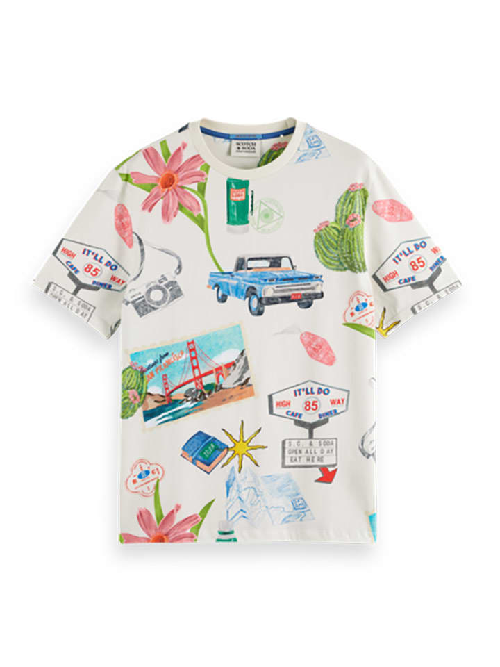 Scotch & Soda Shirt in Weiß/ Bunt günstig kaufen