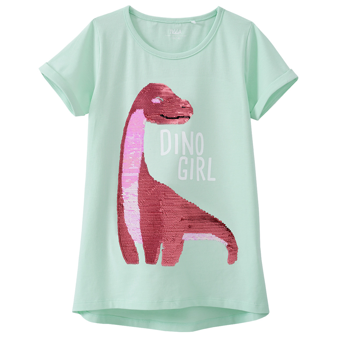 Mädchen T-Shirt mit Wendepailletten