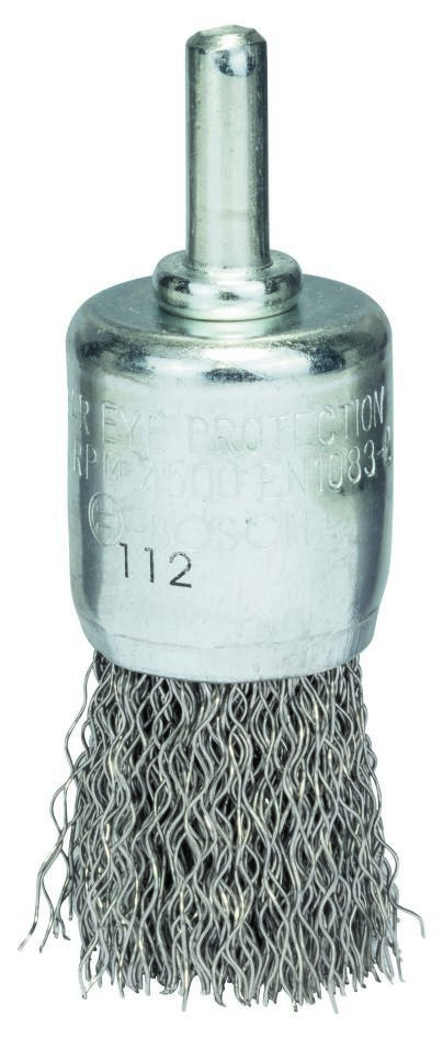 Bosch Blue Accessories 2608622127 Główka szczoteczki 25 mm falista, trzonek 6 mm, stal nierdzewna