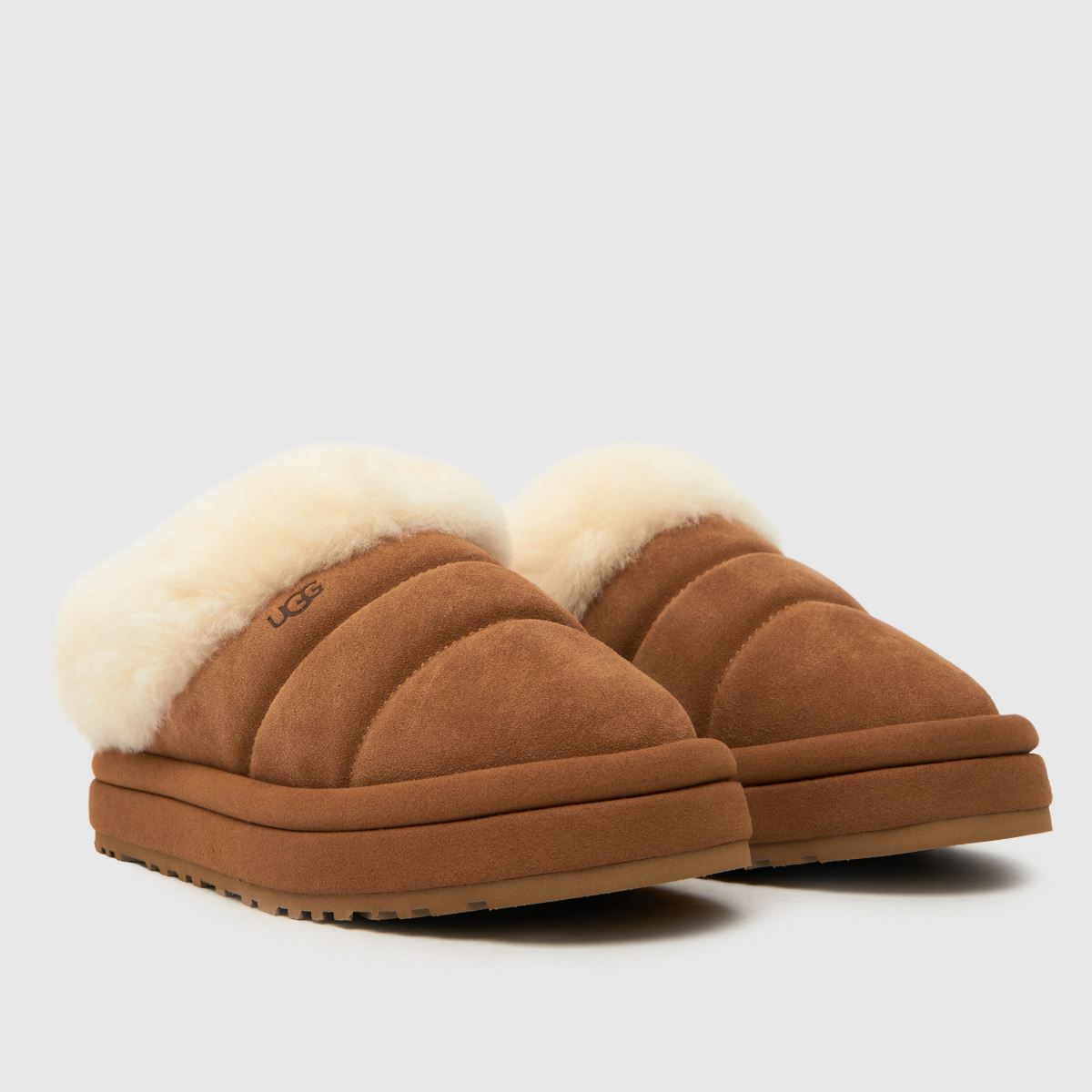 UGG kastanjebruna tazzlita Junior tofflor