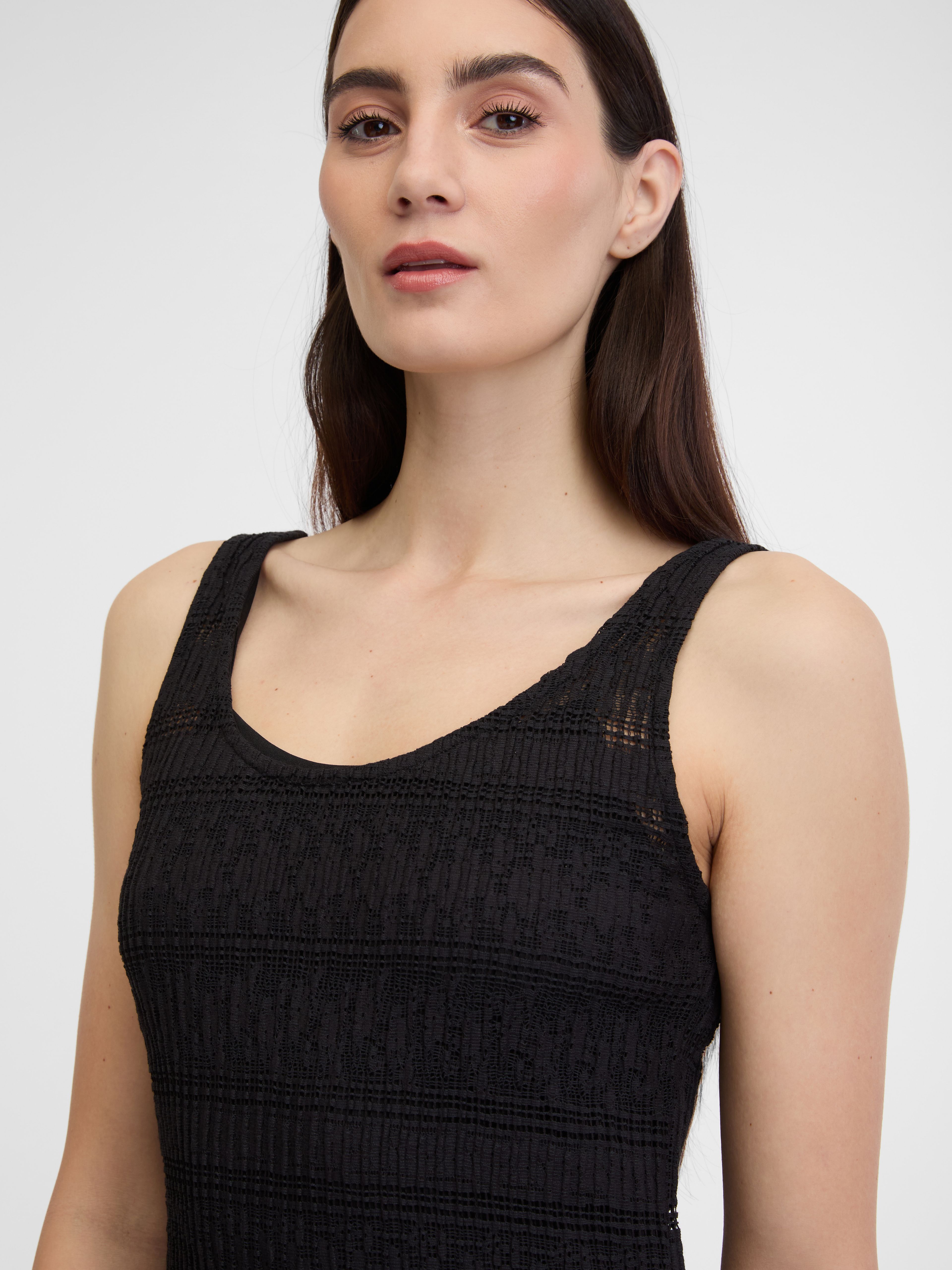 Schwarzes Damen-Midikleid ORSAY