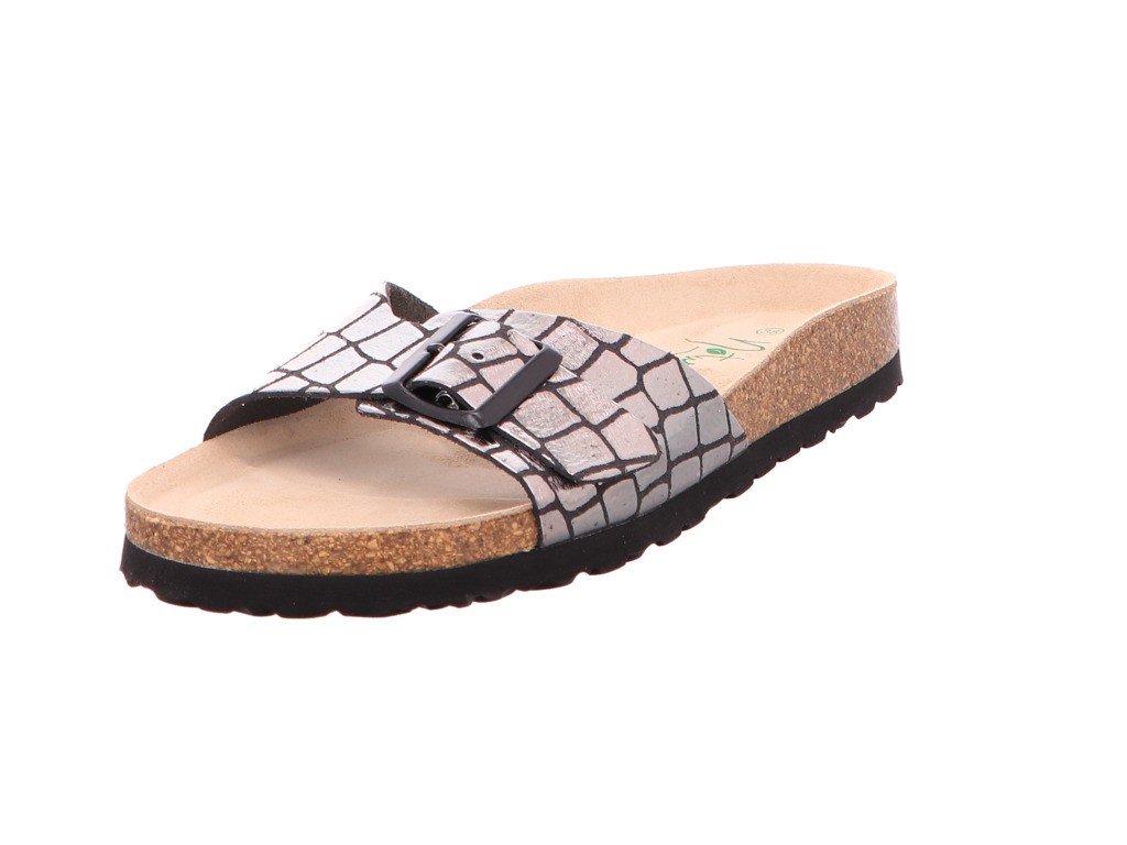 NATURAL SENSE Klassische Sandalen schwarz Tieffußbett-bis30mm
