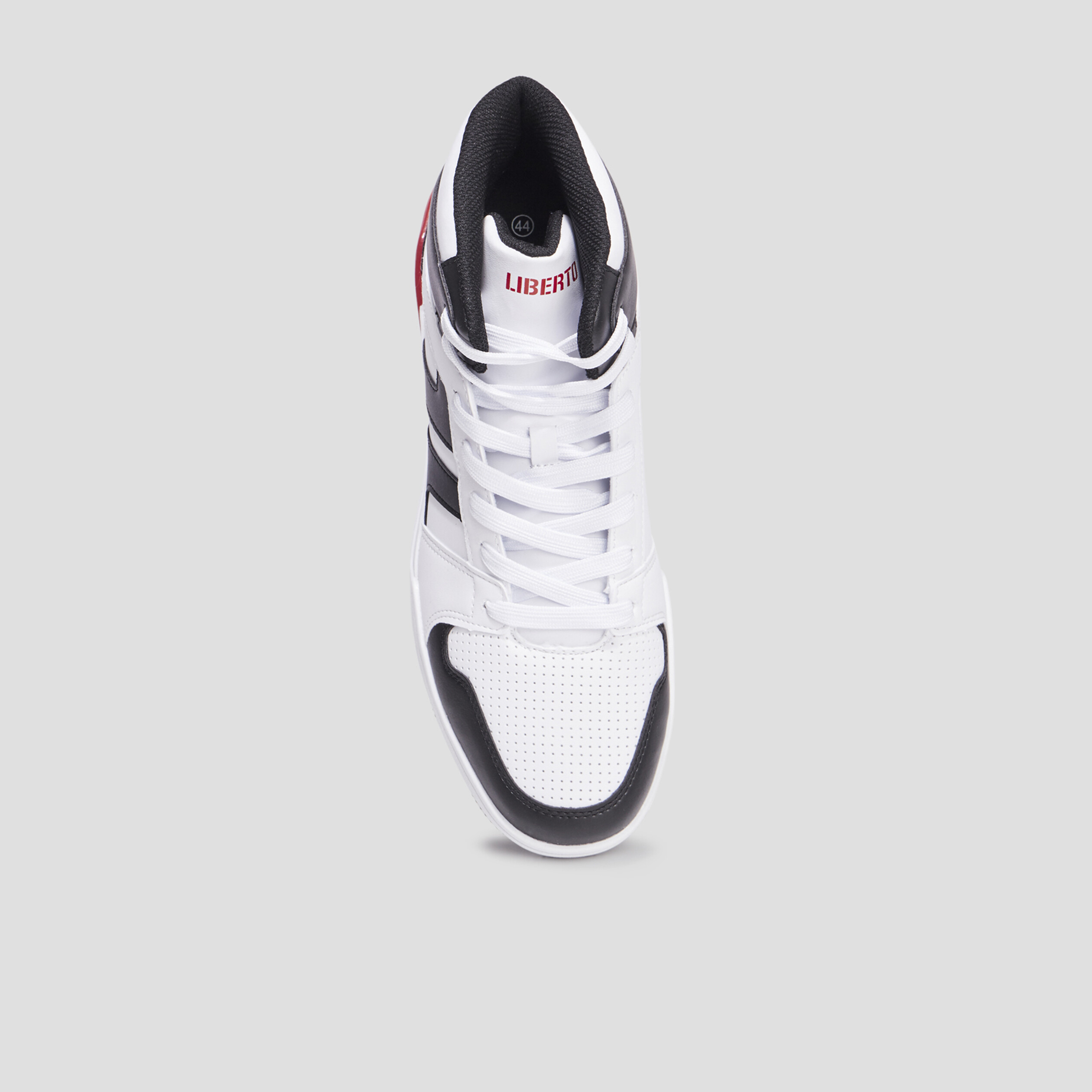 Baskets montantes à lacets Liberto Korus blanc homme | La Halle