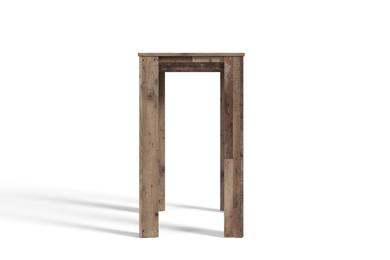 byLiving NELE Bartisch, Breite 80 cm, Old-Wood-Optik