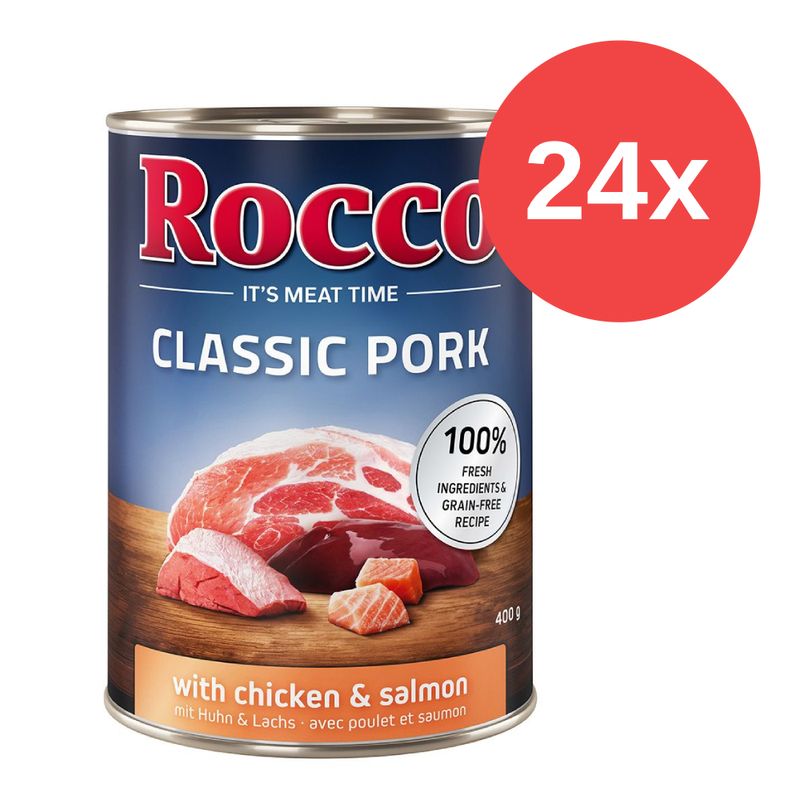 Sparpaket Rocco Classic Pork 24 x 400 g zu TOP-Preisen | bitiba %