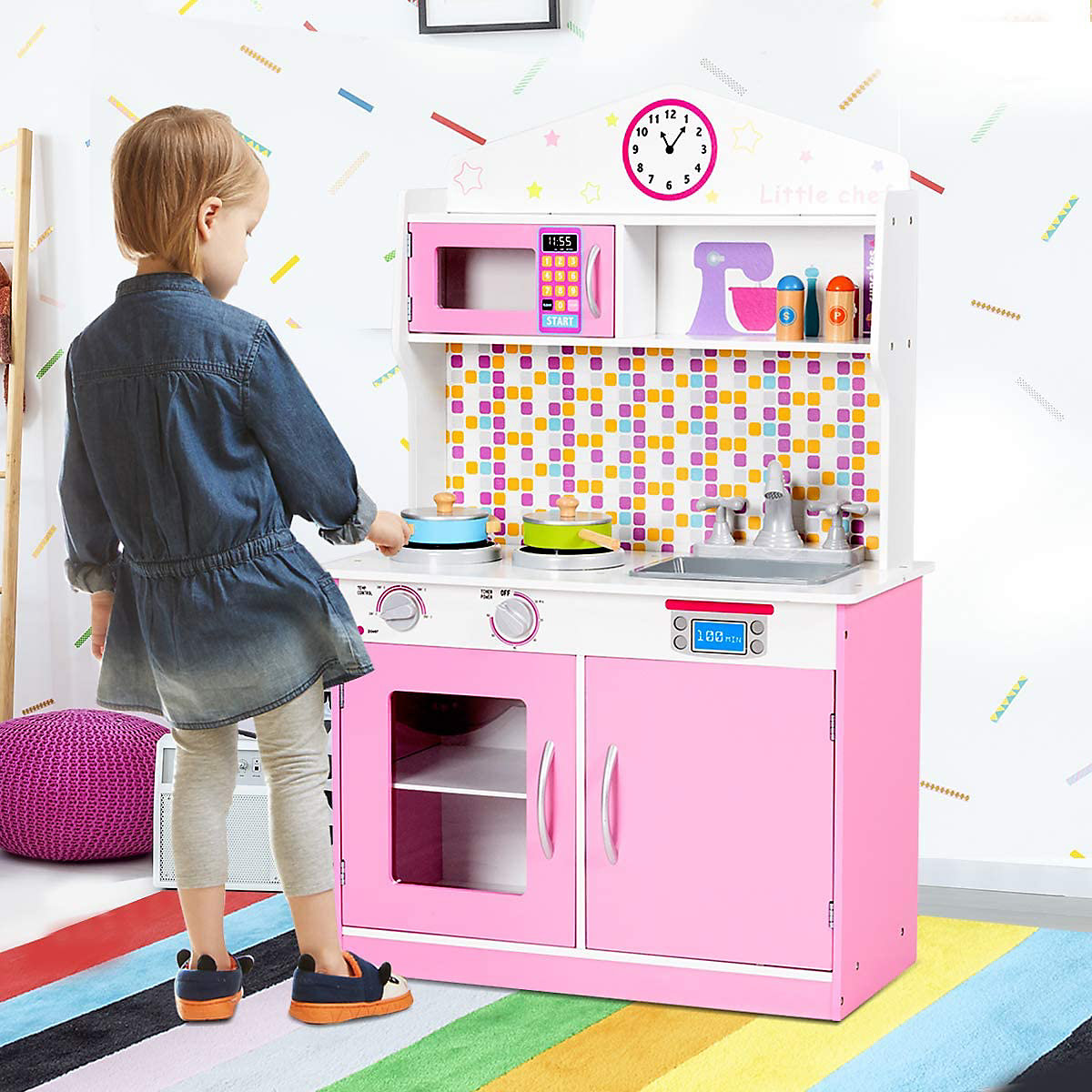 Spielküche Kinderküche rosa Reichlich
