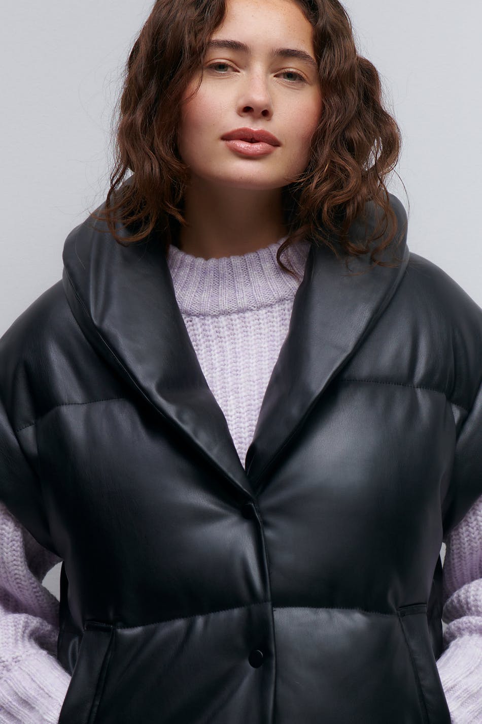 Gerbera pu vest
