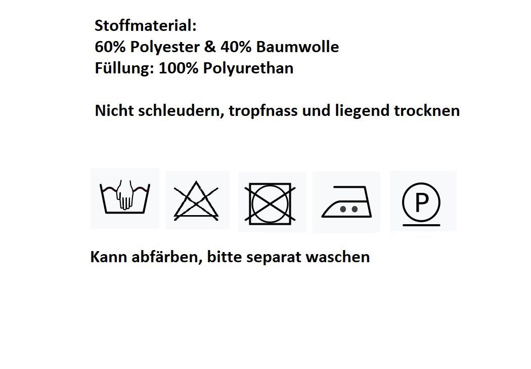Bonvionn Stuhlkissen Vier Schleifenband Auflage Polster Stuhl Stuhlauflage extra dick, extra dick, robust