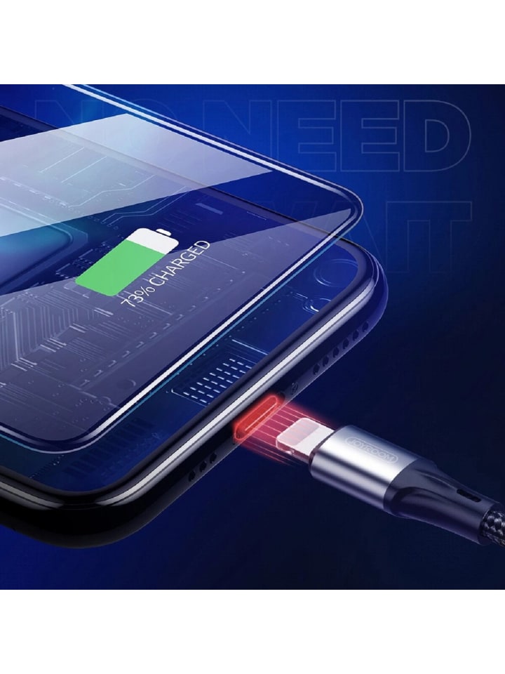 COFI 1453 USB zu iPhone Ladekabel Schnelles Aufladen und Datenübertragung in Schwarz günstig kaufen 1