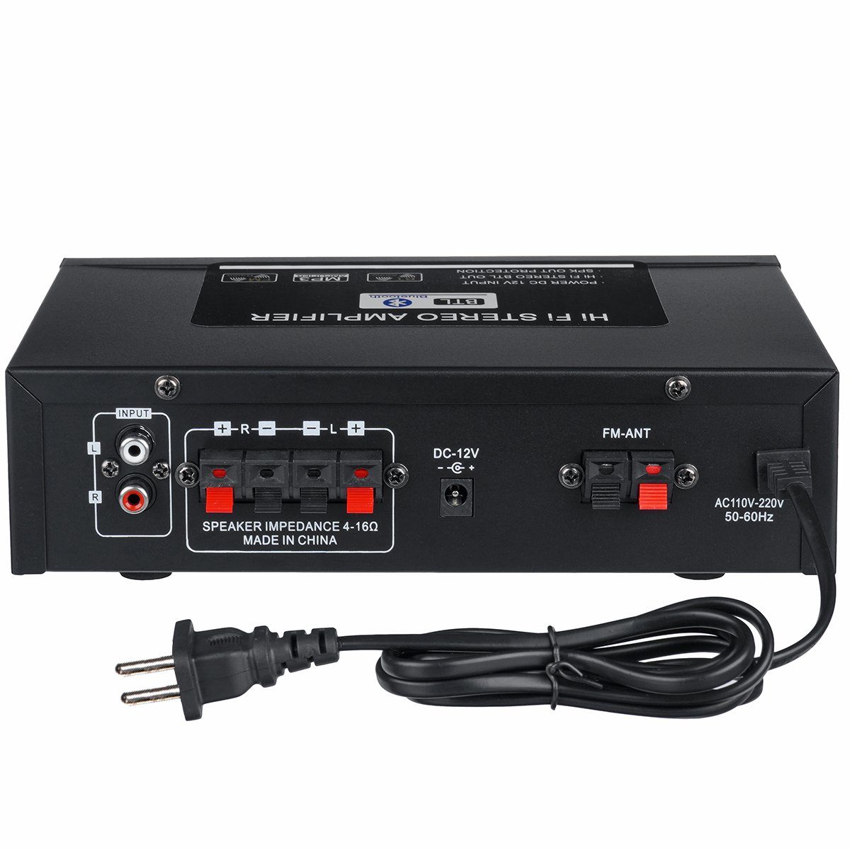 Insma Audioverstärker (Stereo Hifi Verstärker bluetooth Amplifier für Auto/Haus)