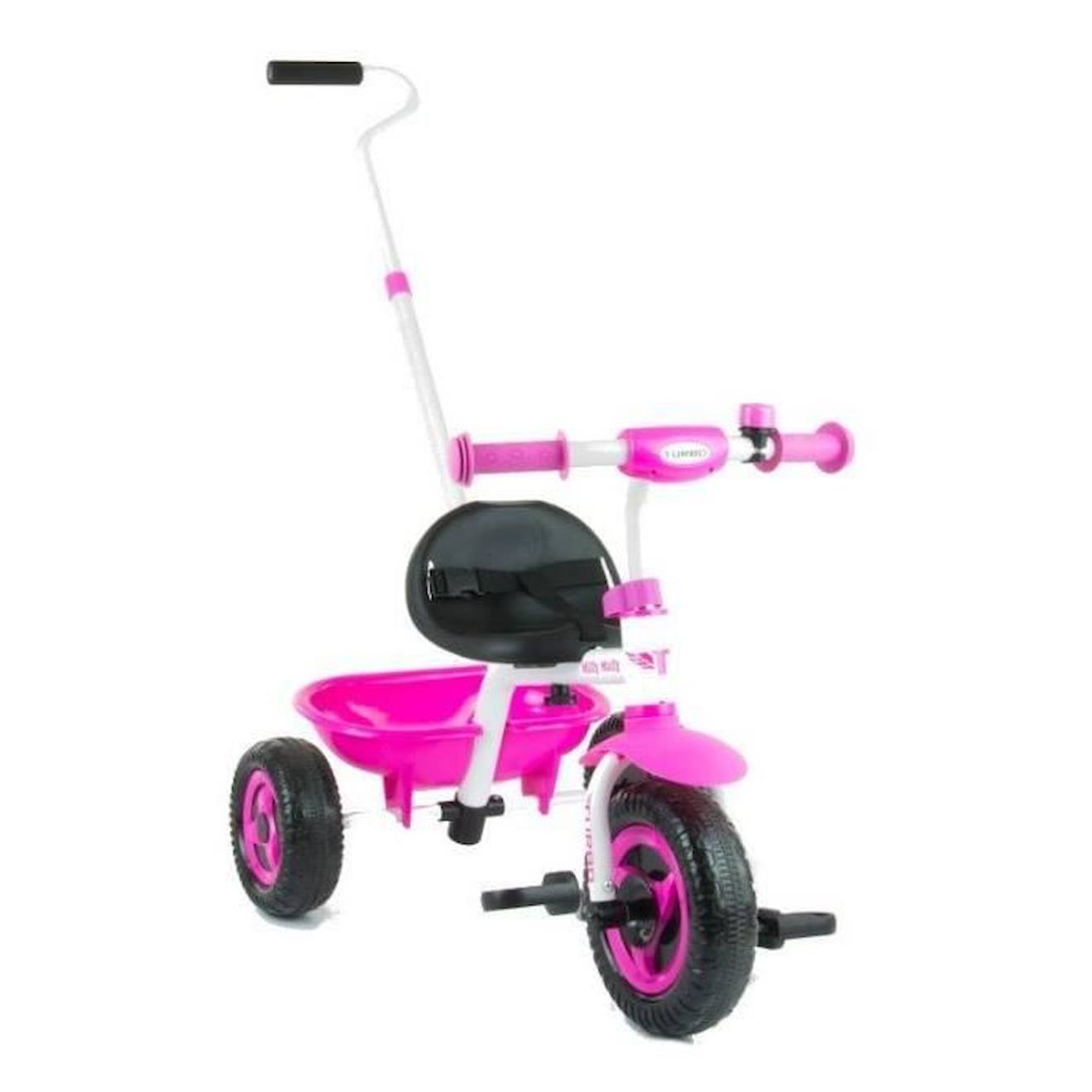 Milly Mally Tricycle enfant Turbo driewieler Junior Rose/Blanc rose