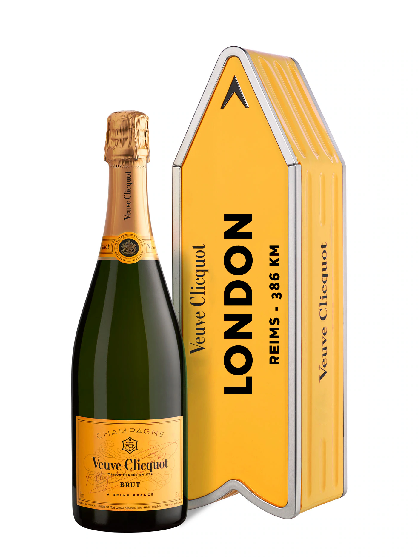 Veuve Clicquot Yellow Label Personalisierbarer City Arrow