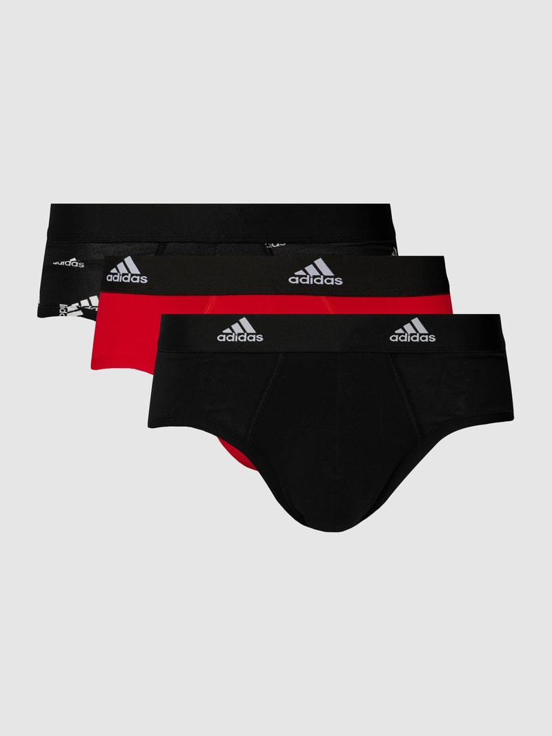 Slip mit Logo-Bund im 3er-Pack in rot