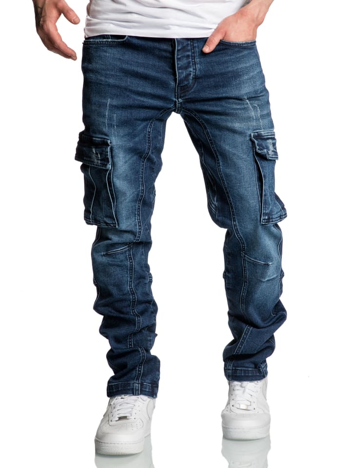 Amaci&Sons Jeans Regular Slim CARY in Dunkelblau günstig kaufen