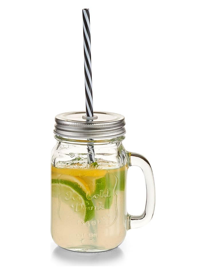 Zeller 7tlg. Trinkgläser-Set in Transparent/ Natur günstig kaufen onesize