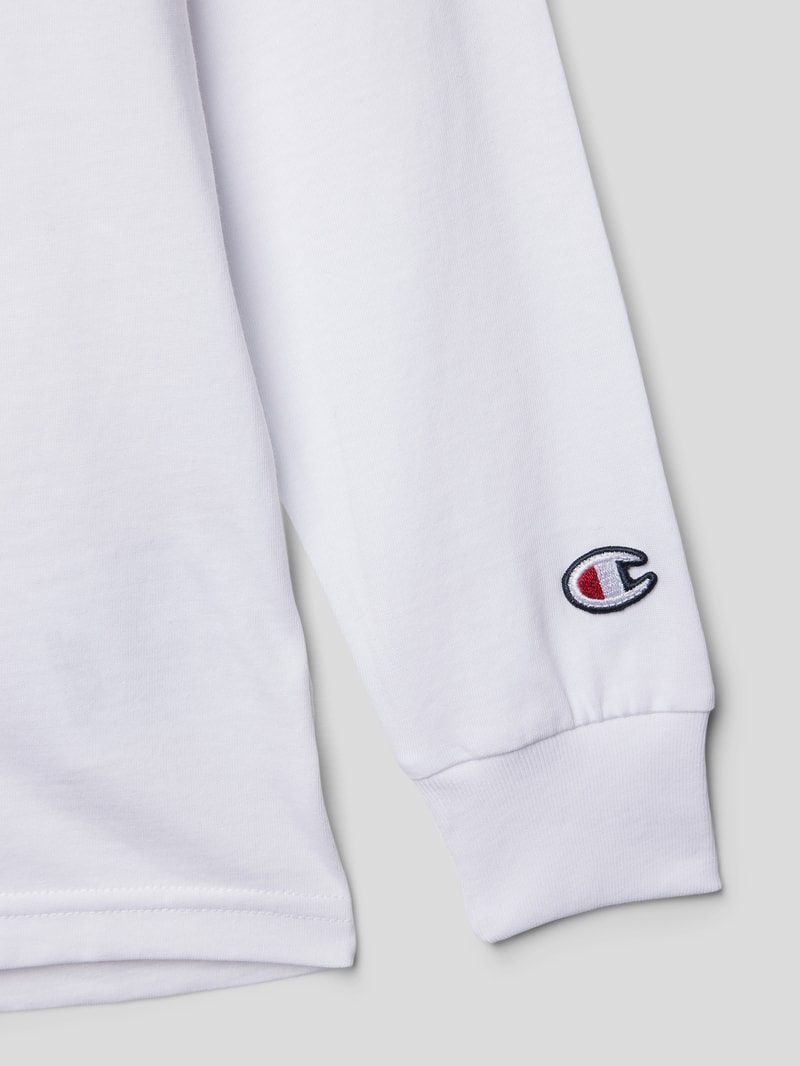 Longsleeve mit Label-Print in weiß